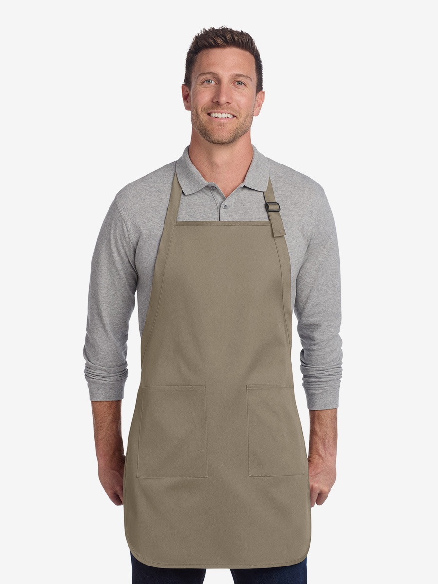 Full-Length Two-Pocket Bib Apron alternative view