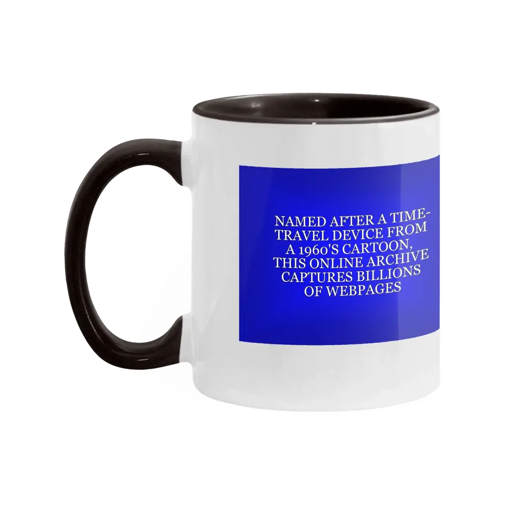 Wayback Machine Trivia Mug