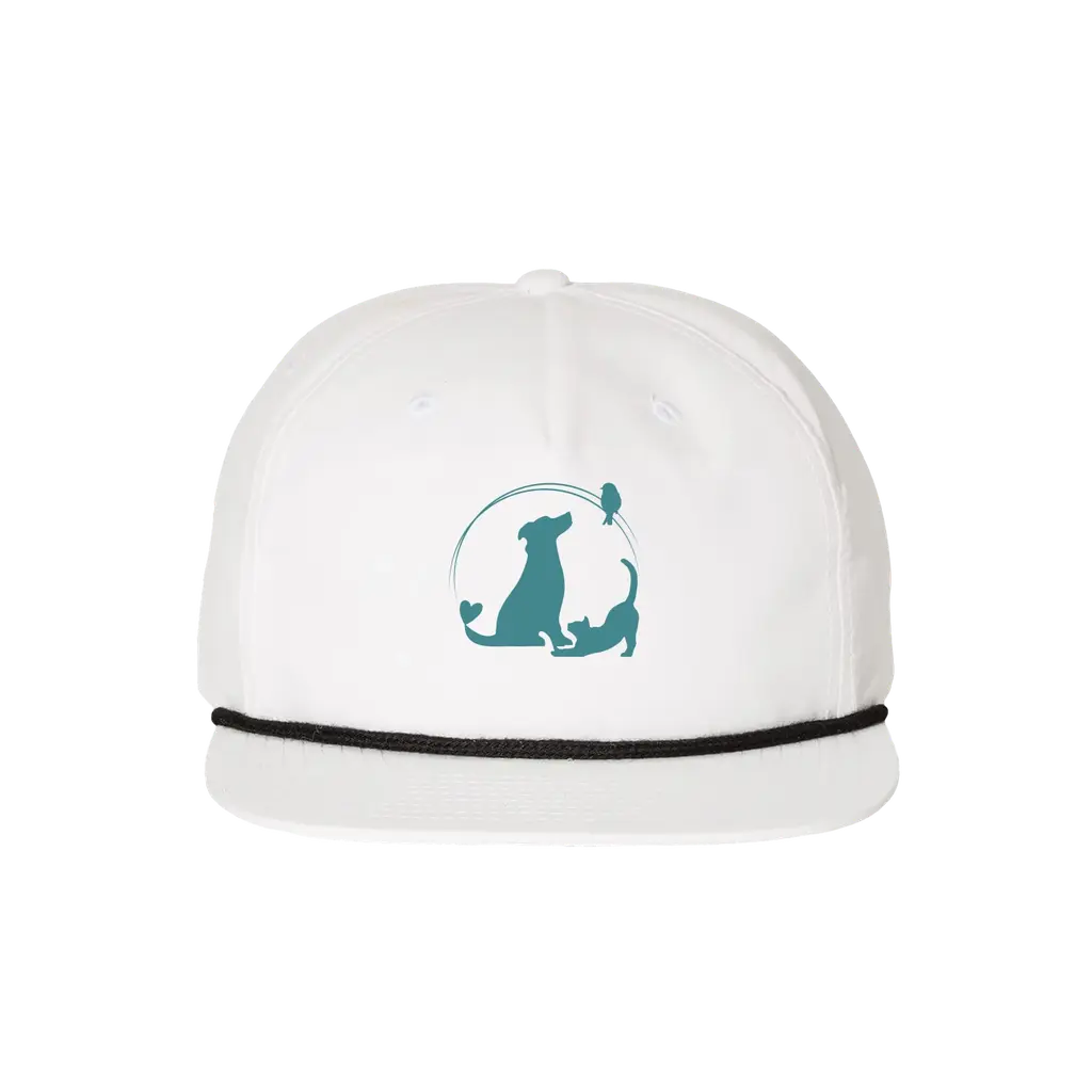Pet Lovers Richardson Umpqua Snapback Cap - White/Teal