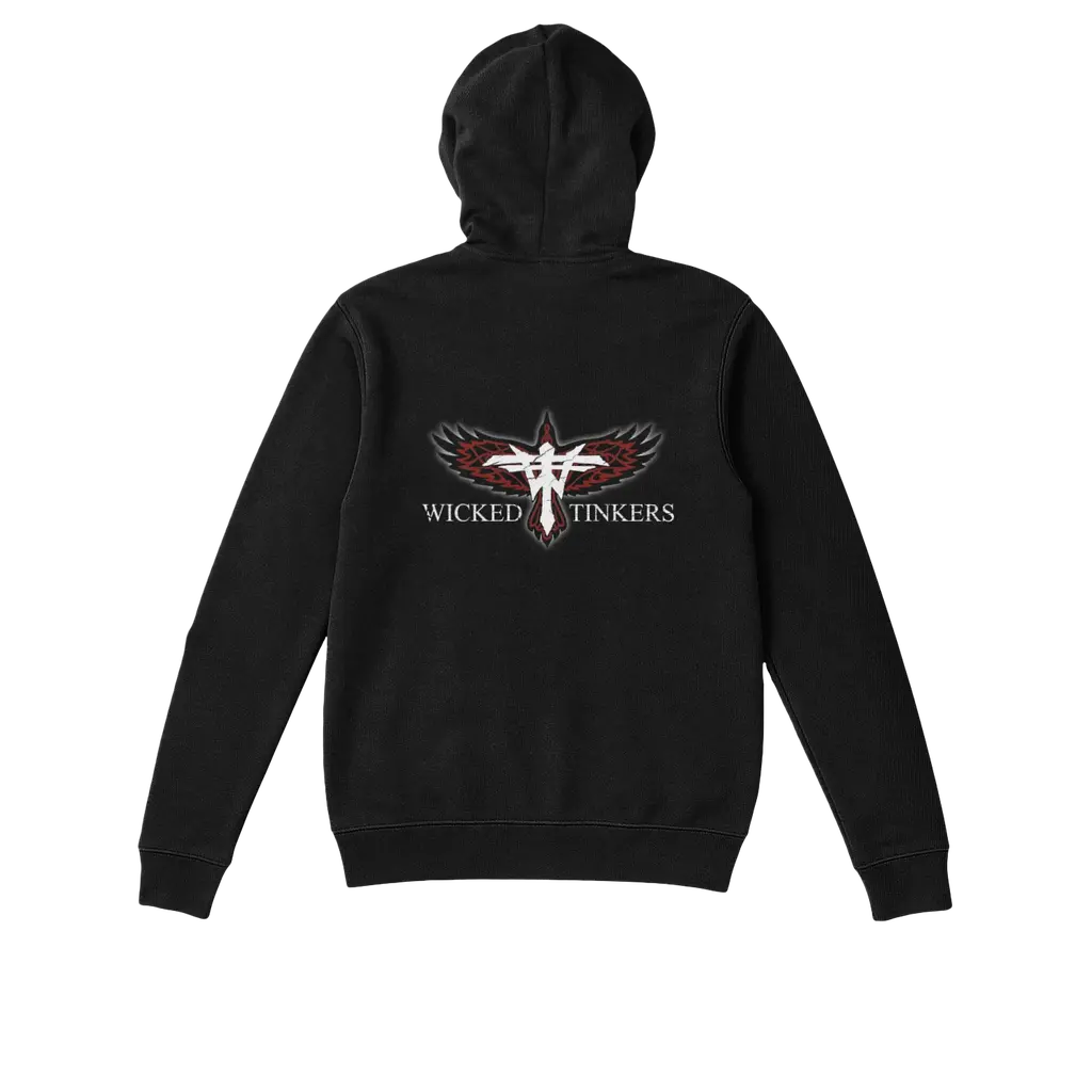 Wicked Raven Zip Up Hoodie
