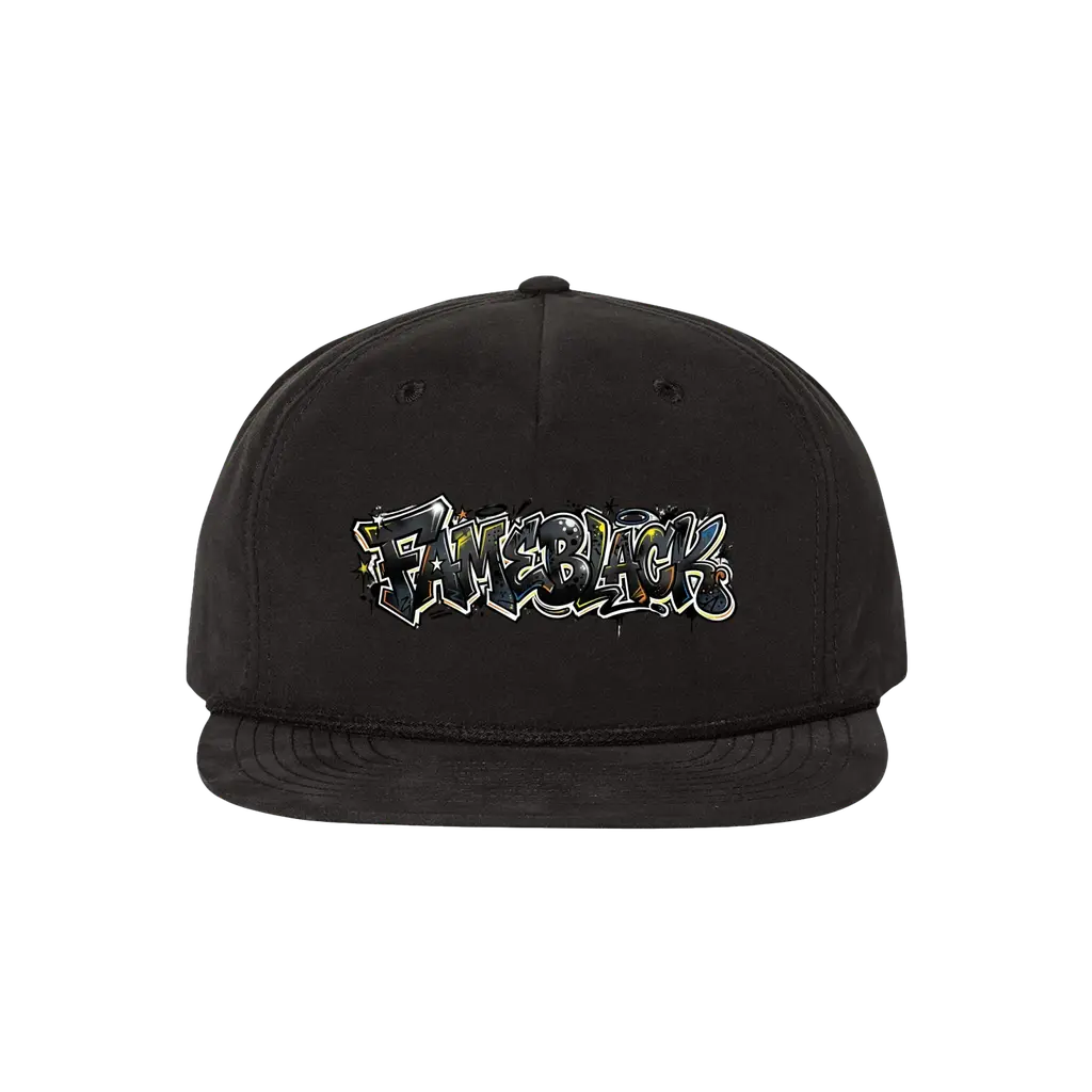 Fame Black Graffiti Snapback