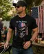 Patriotic Graphic T-Shirt | We the People American Soldier thumbnail 1
