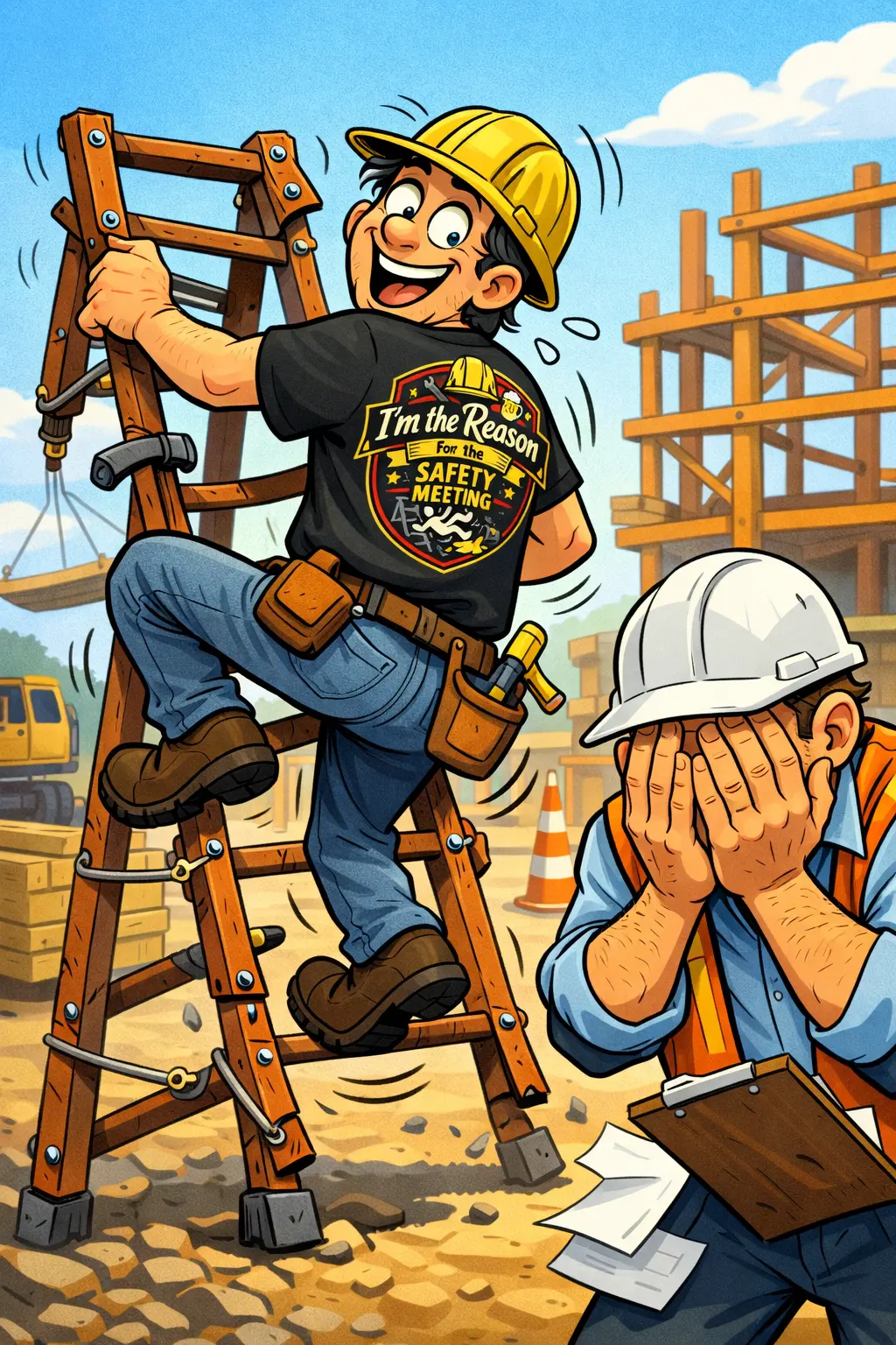 I'm the reason for the safety meeting T-Shirt