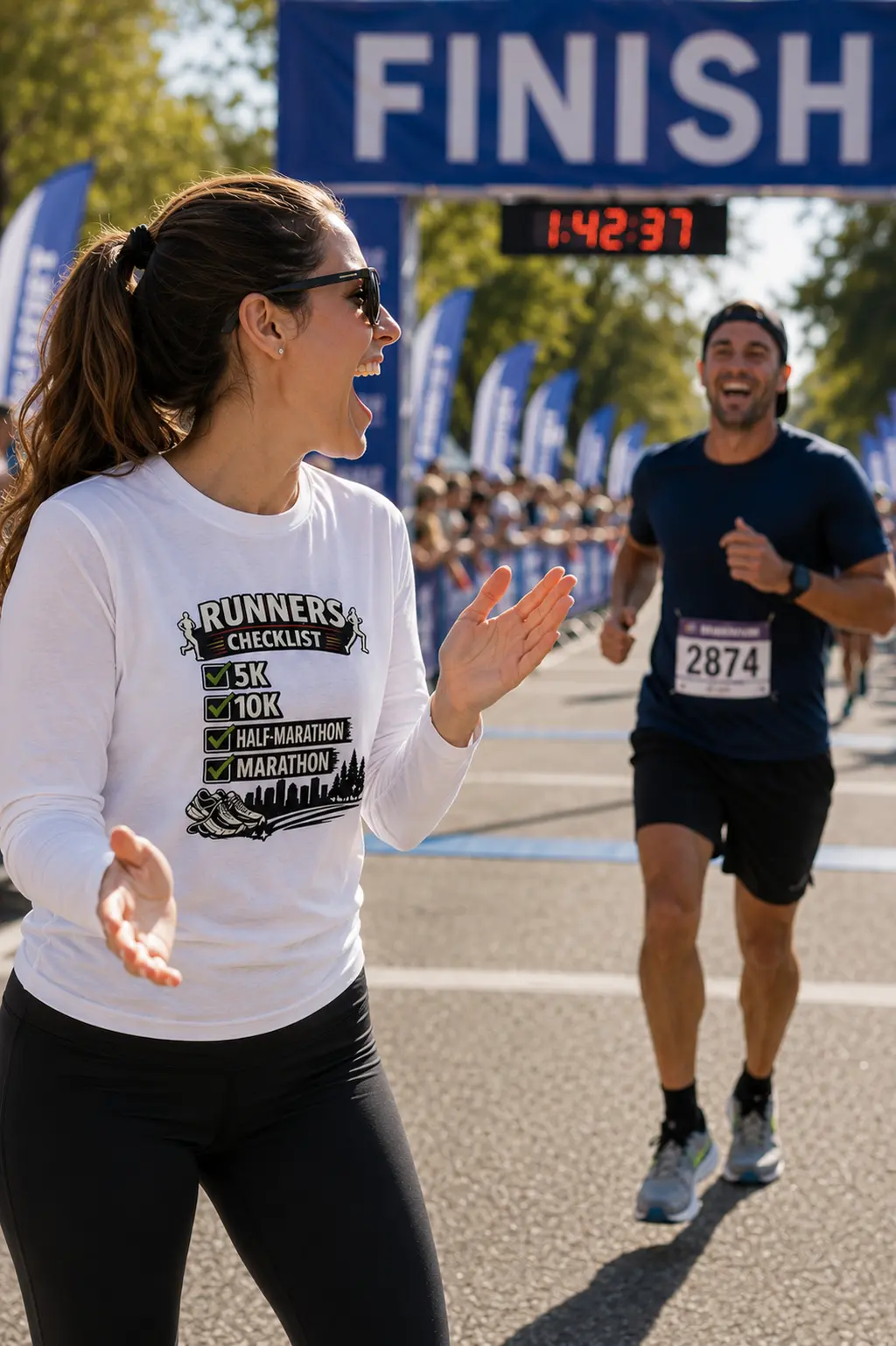 Runner's Checklist long sleeve T-Shirt