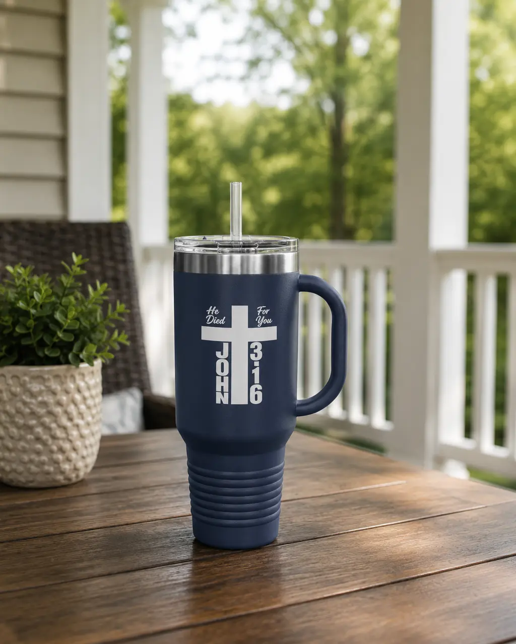 He Died For you Tumbler 40oz