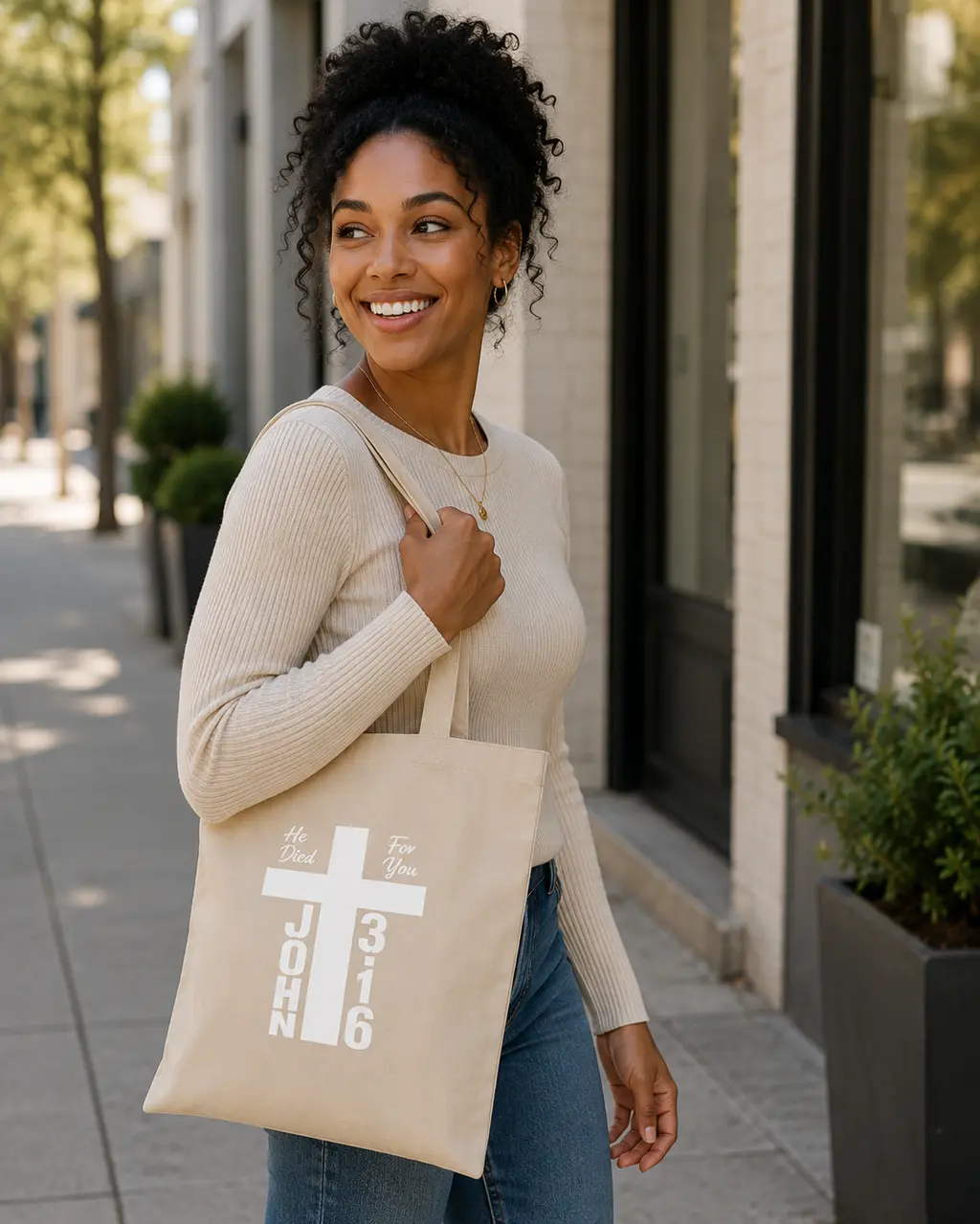 He Died For you Shoulder Bag