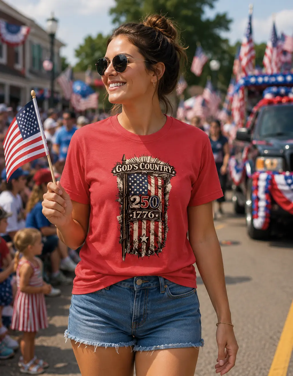 America 250 God's Country T-shirt