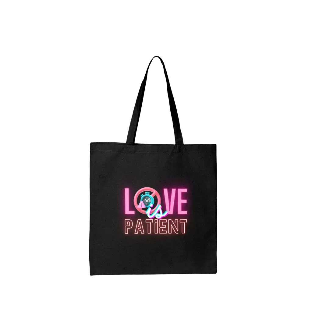 Love Is Patient Canvas Tote