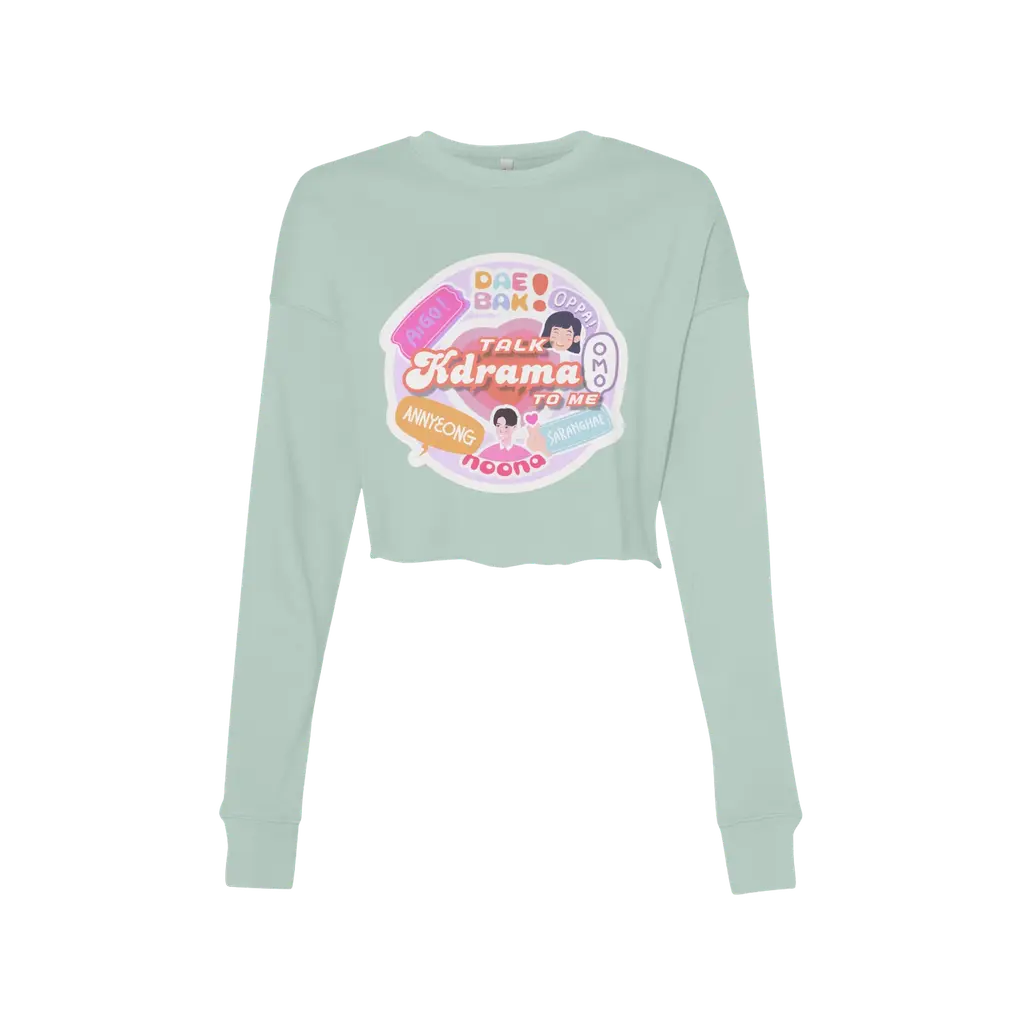 Talk Kdrama Crop Fleece