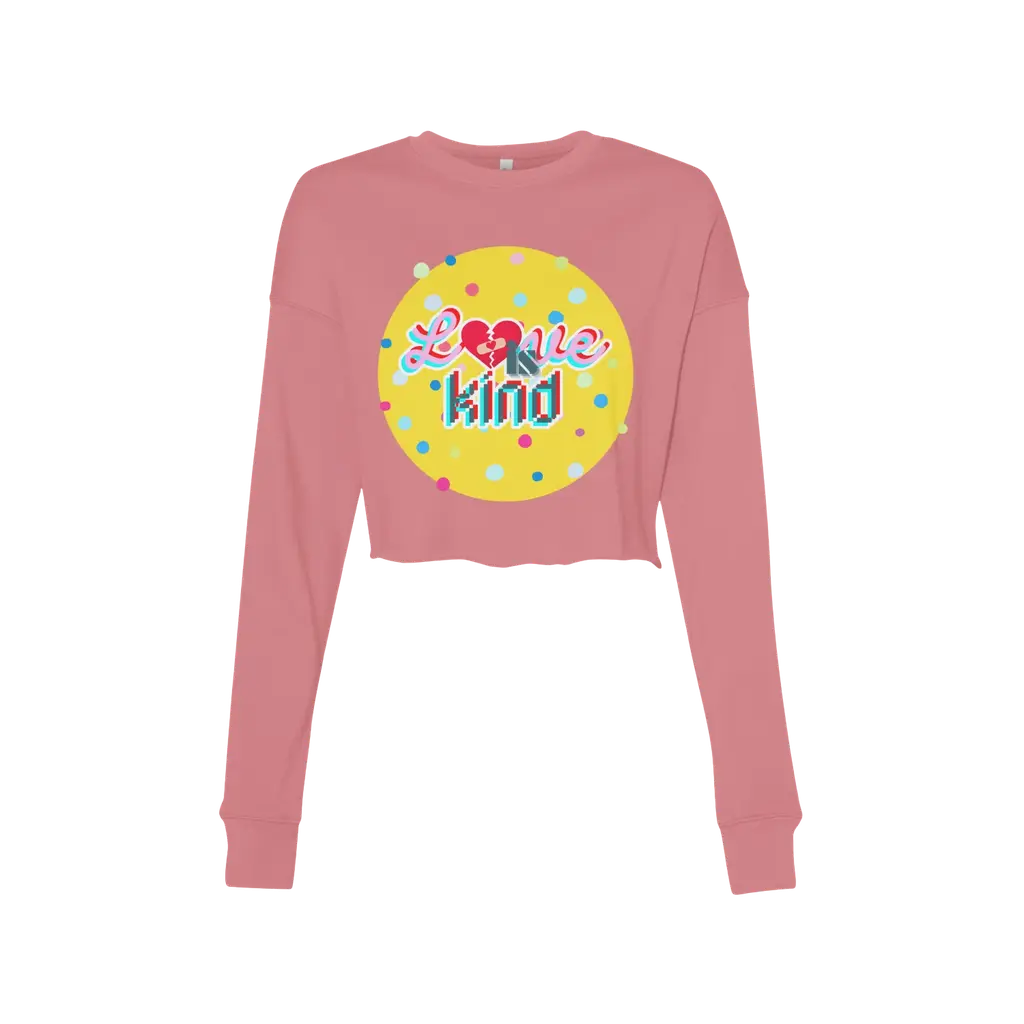 Love Is Patient Crop Fleece