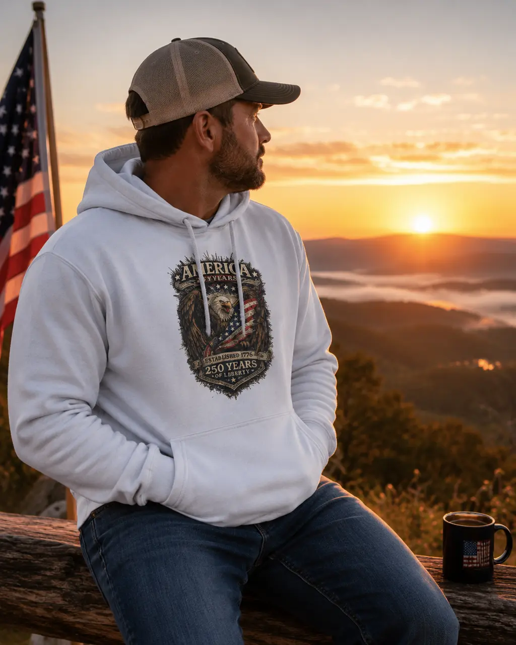 American 250 Eagle Tribute Hoodie