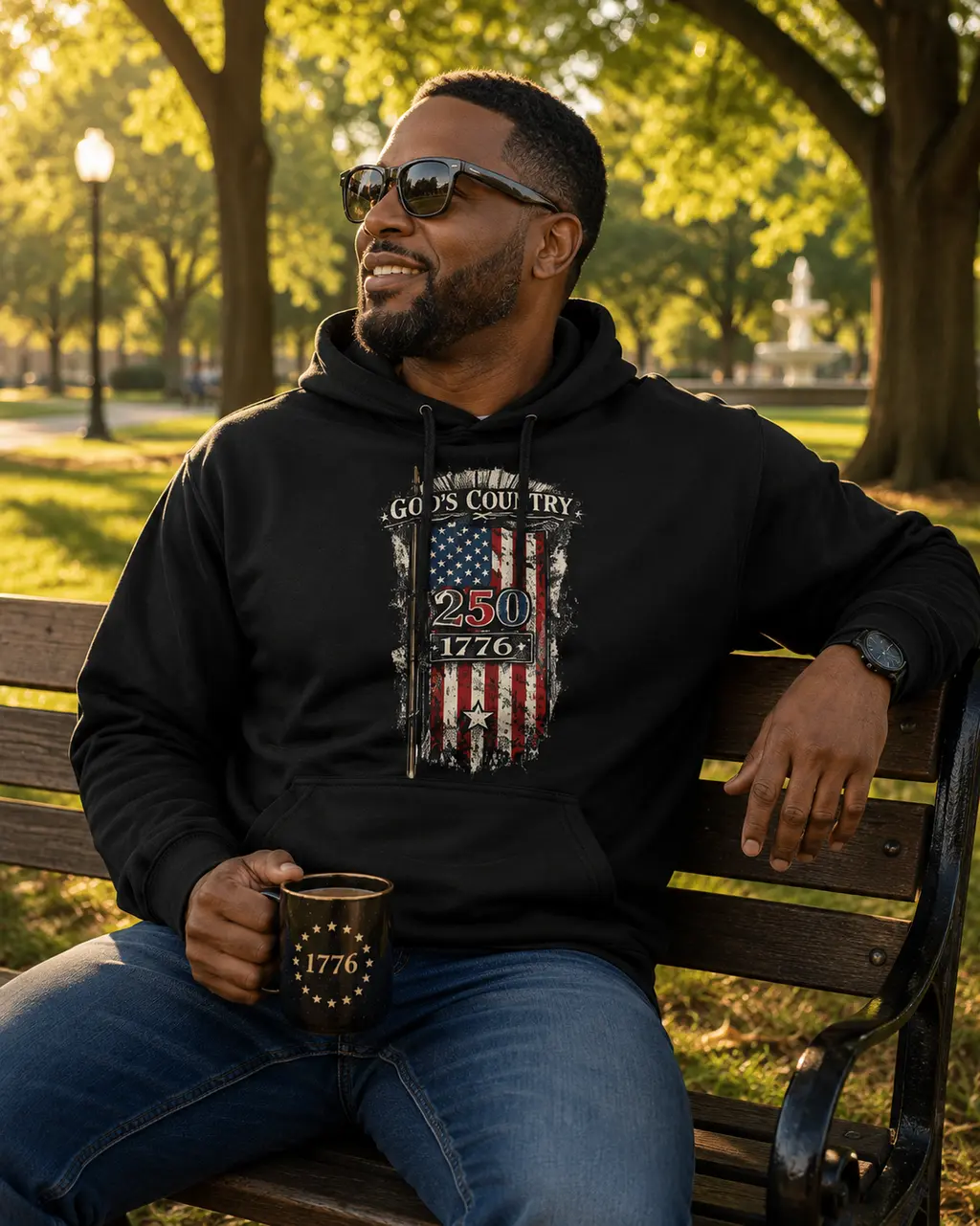 America 250 God's Country Hoodie 