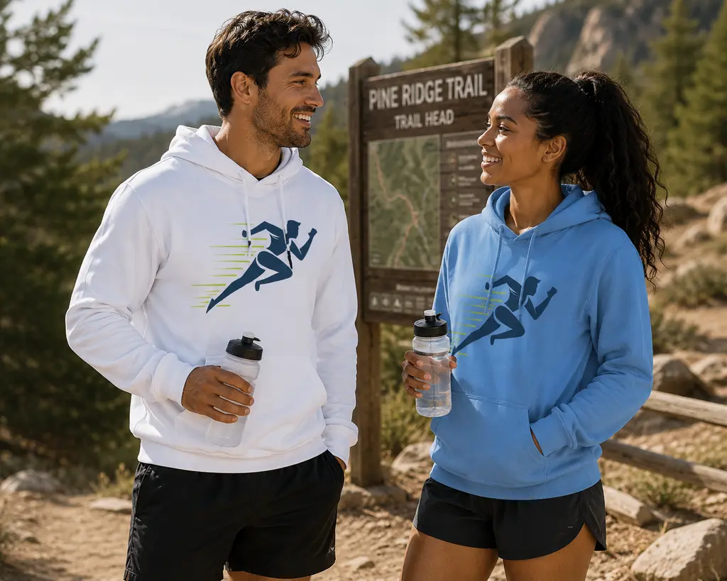 Running Man Logo Hoodie