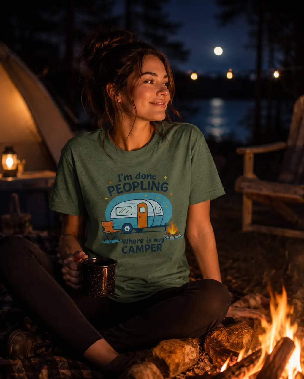 I'm Done Peopling, Wheres my camper T-Shirt