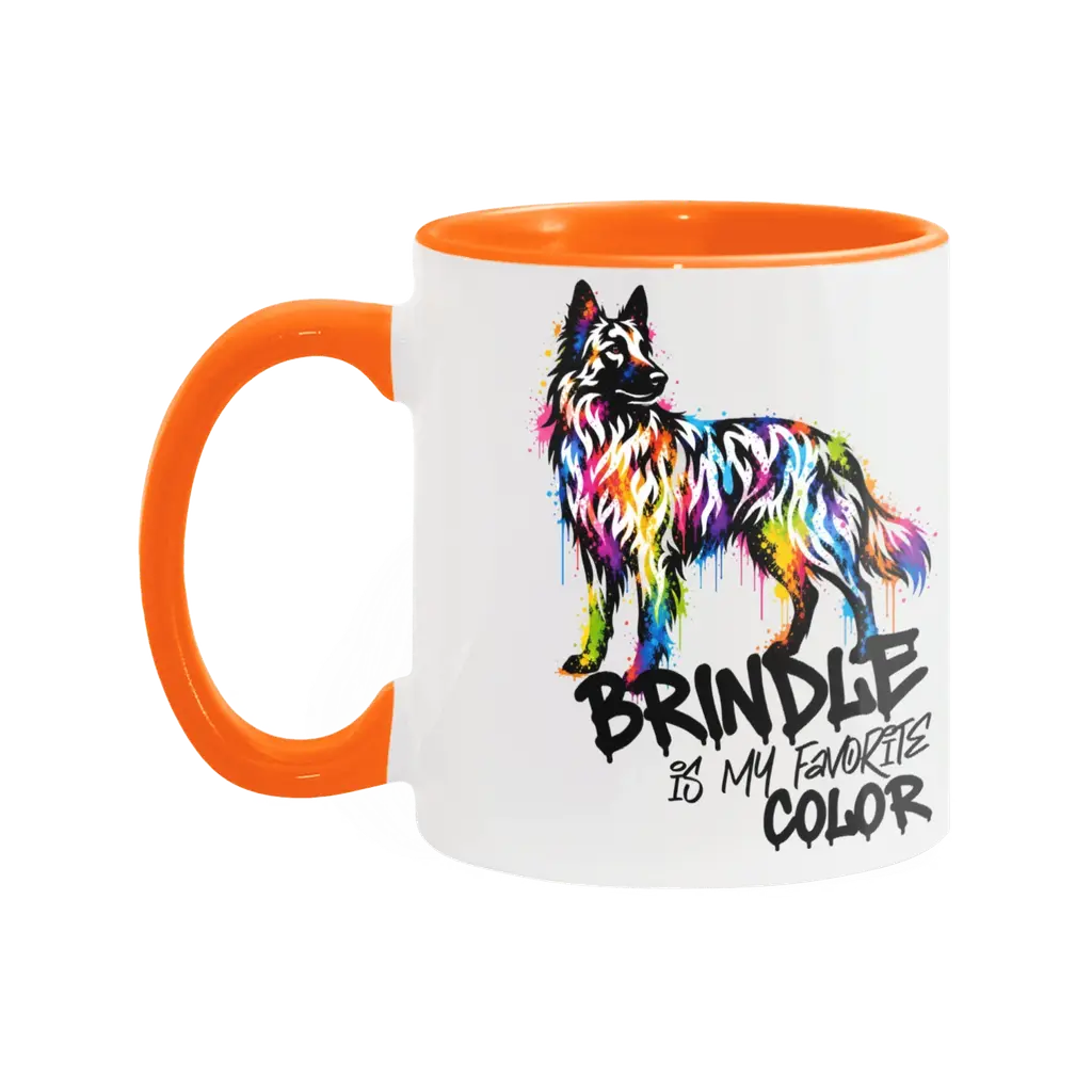 Brindle Favorite Color - Long Hair - Coffee Mug