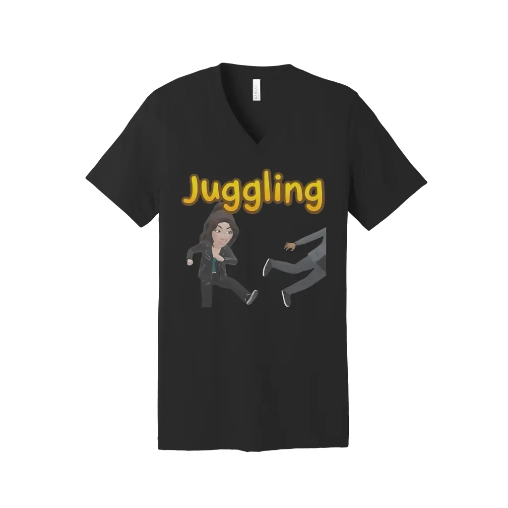 Juggling Kick V-Neck Tee