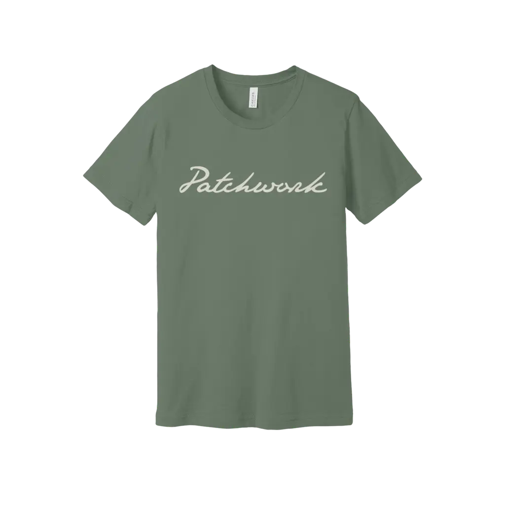 Patchwork Cream Wordmark Tee