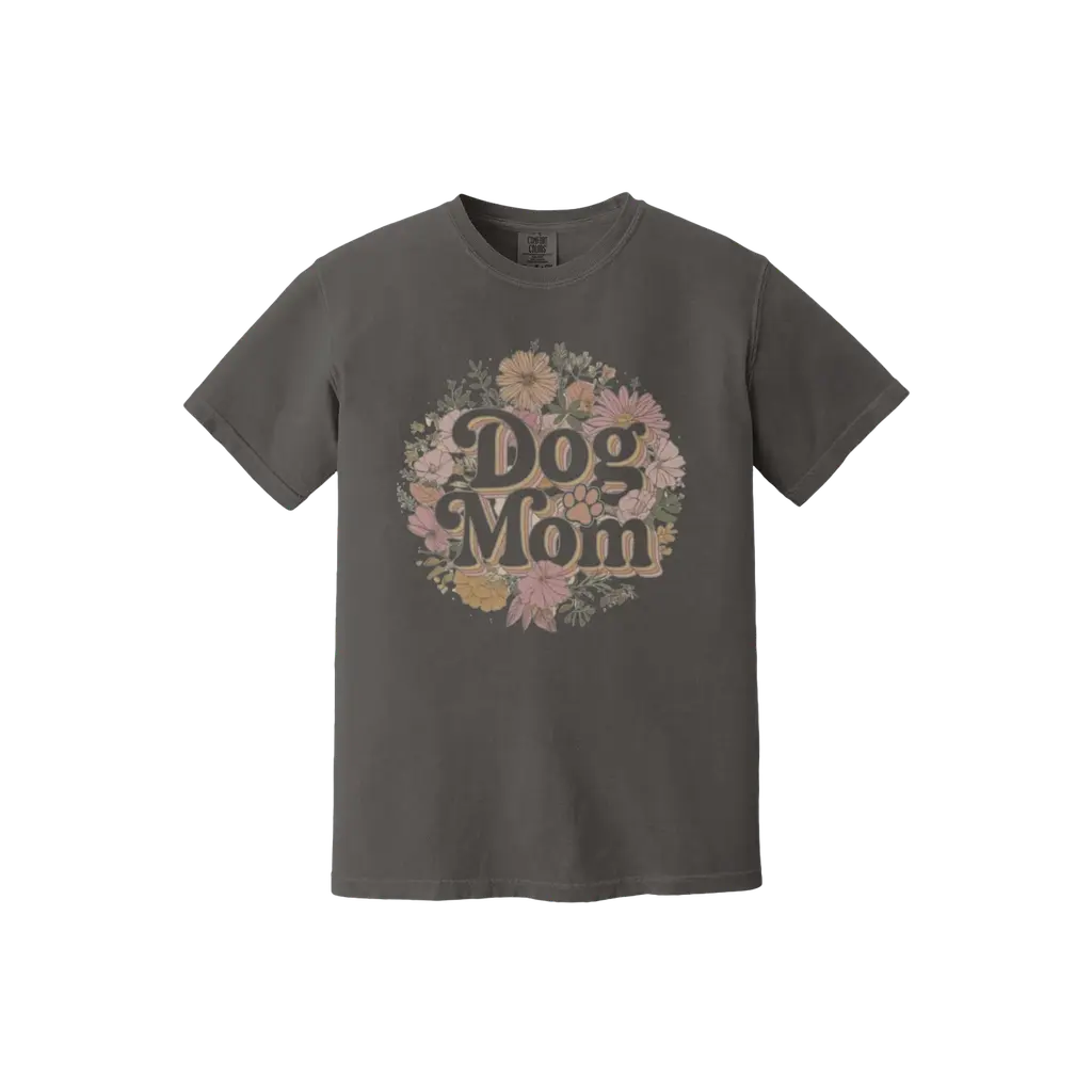 Short Sleeve Dog Mom Floral 