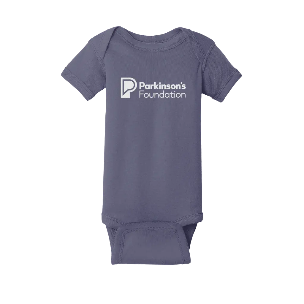 'Parkinson's Foundation' Navy Baby Onesie