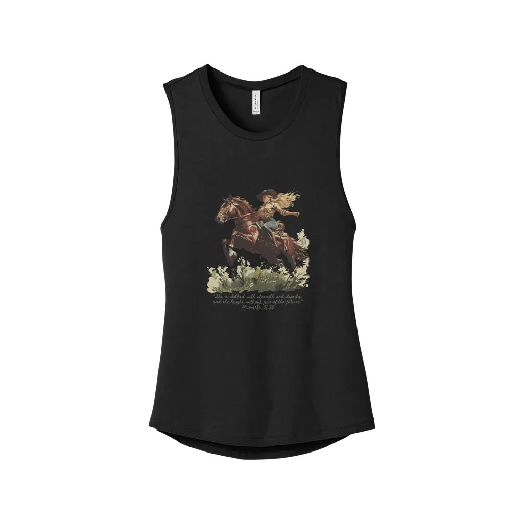She Laughs Without Fear Women's Tank
