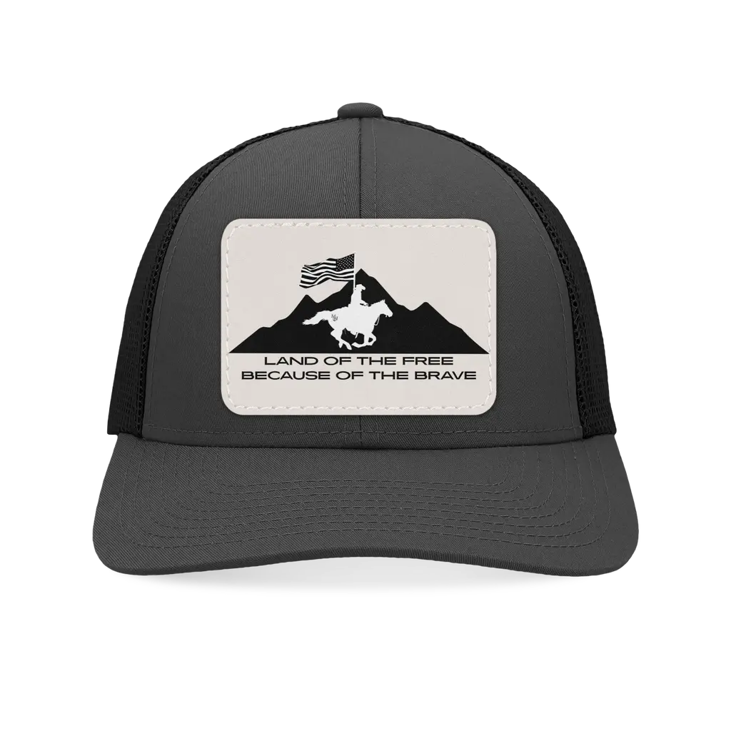 Land of the Free Trucker Hat Black