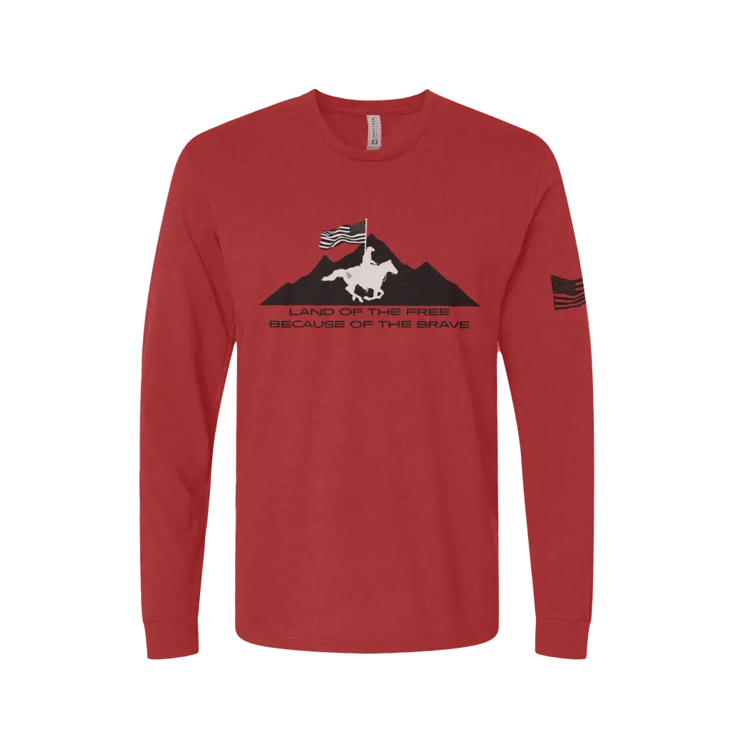 Land of the Free Because of the Brave Long Sleeve Tee