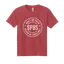 Youth Tee with Crest - Cardinal/Midnight Navy thumbnail 1