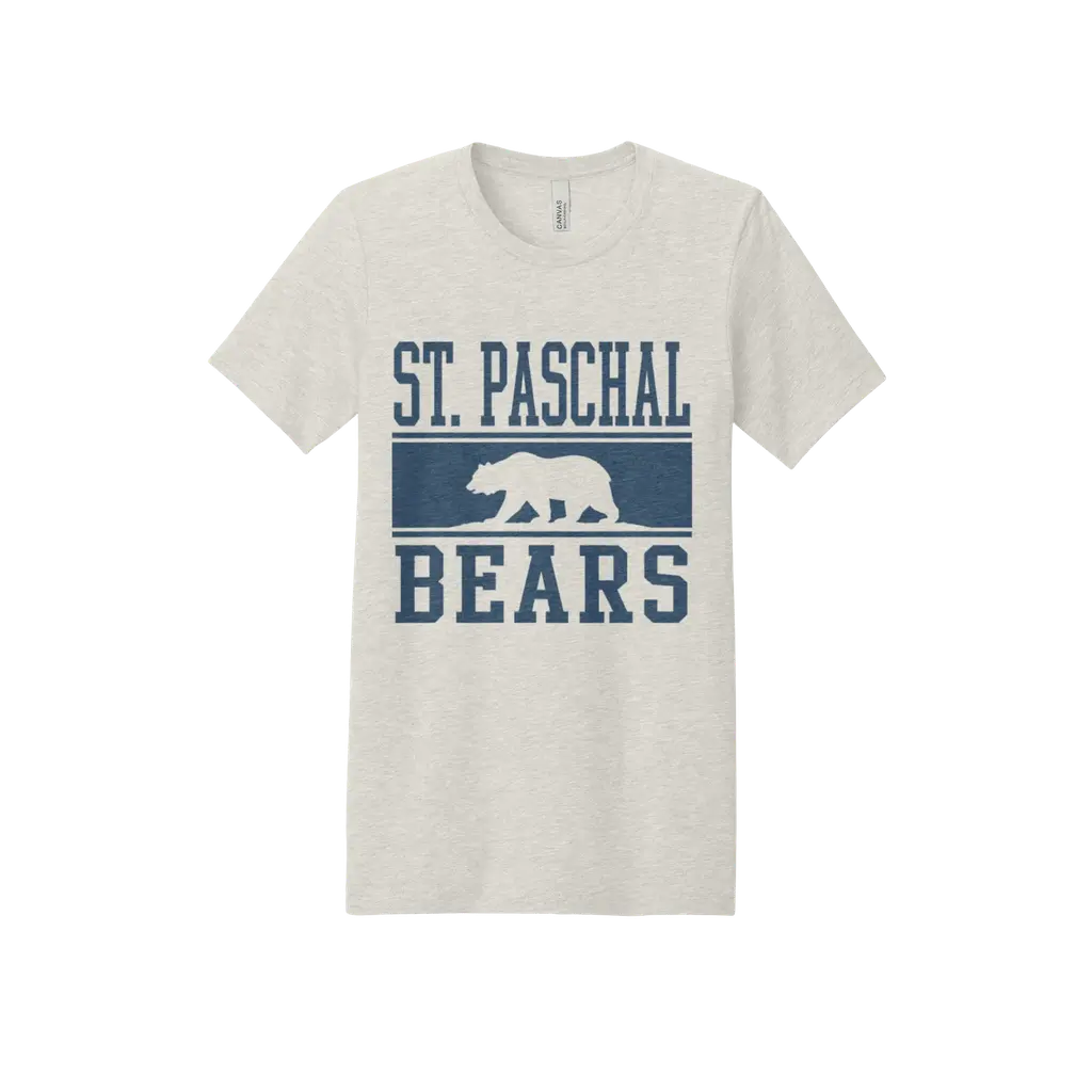 Adult St. Paschal Bears Classic Crewneck - Heather Natural