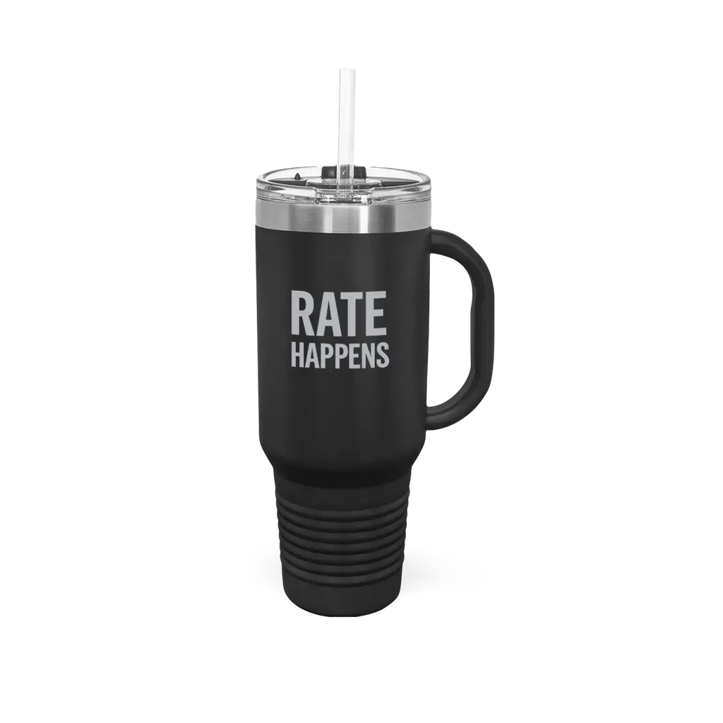 Rate Happens Travel Mug