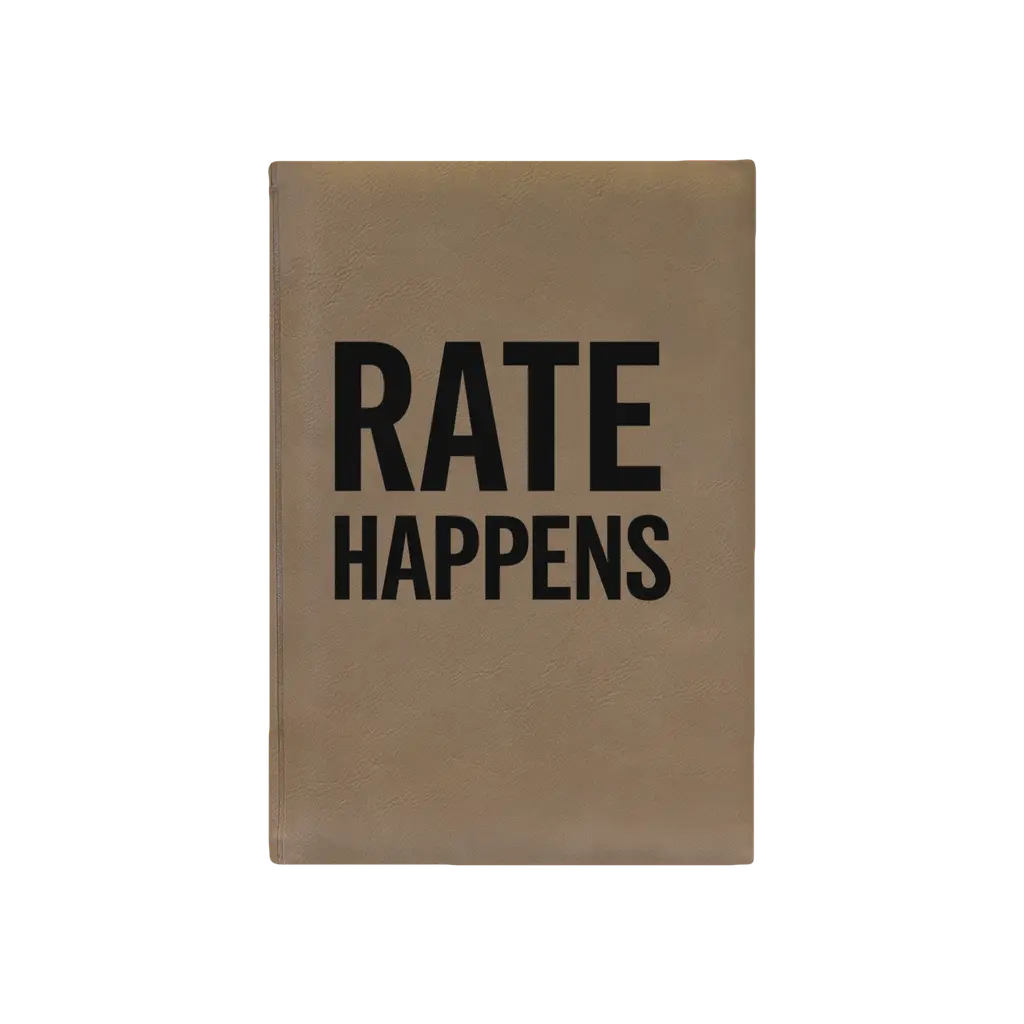 Rate Happens Leatherette Journal