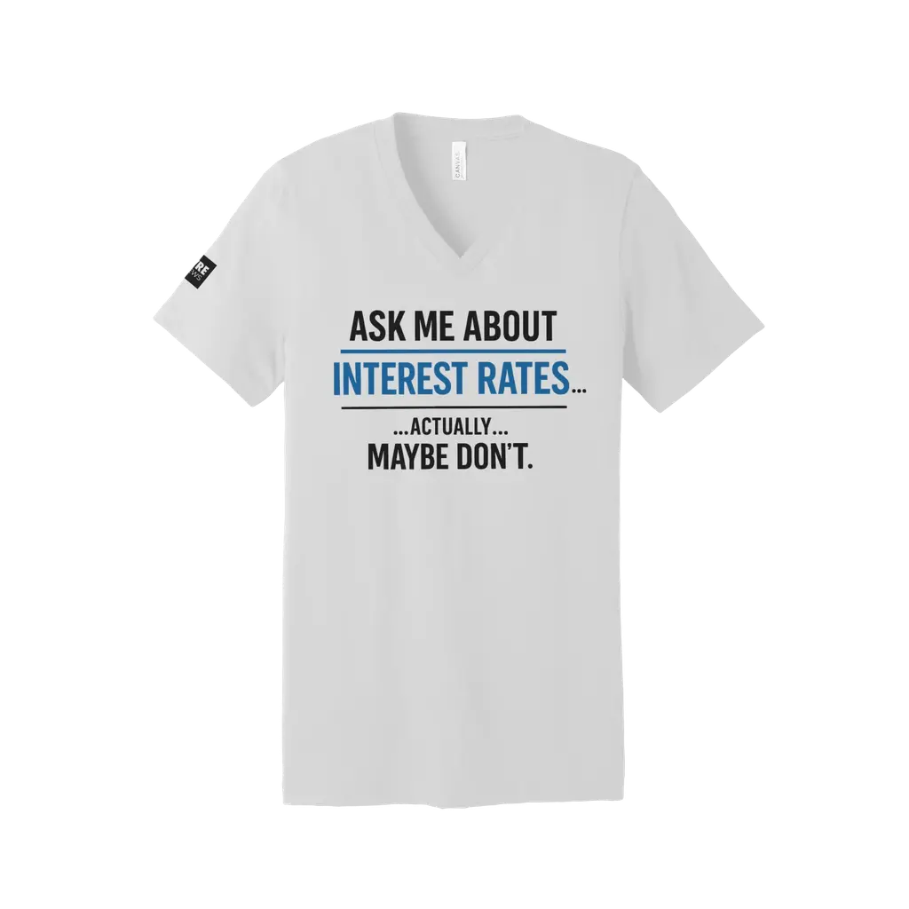 Interest Rates V-Neck Tee