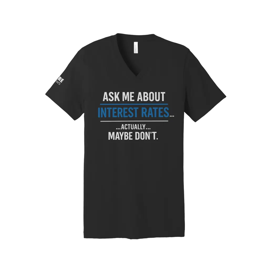 Interest Rates V-Neck Tee