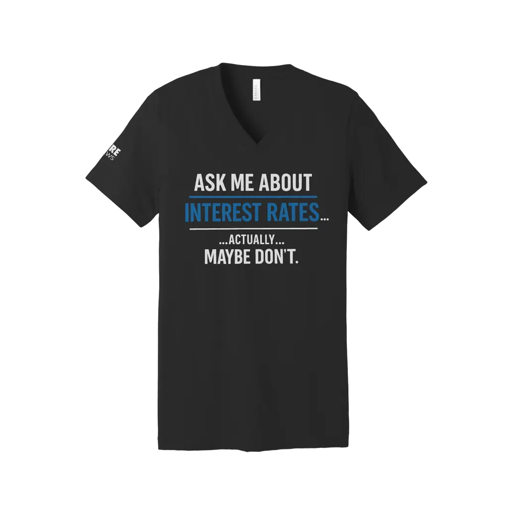 Interest Rates V-Neck Tee