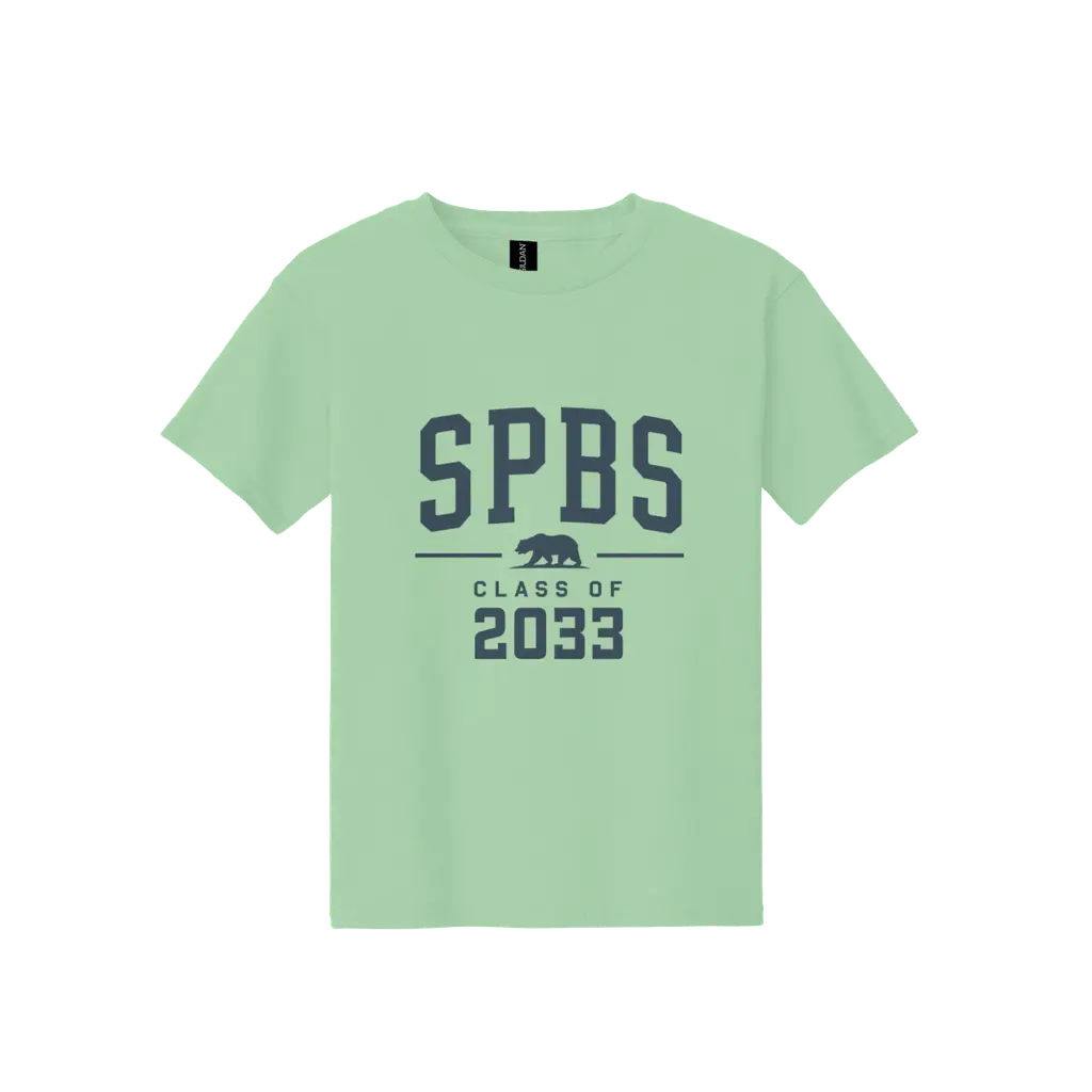 Youth Class of 2033 Tee - Light Green