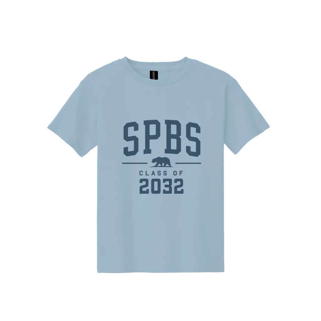 Youth Class of 2032 Tee - Light Blue