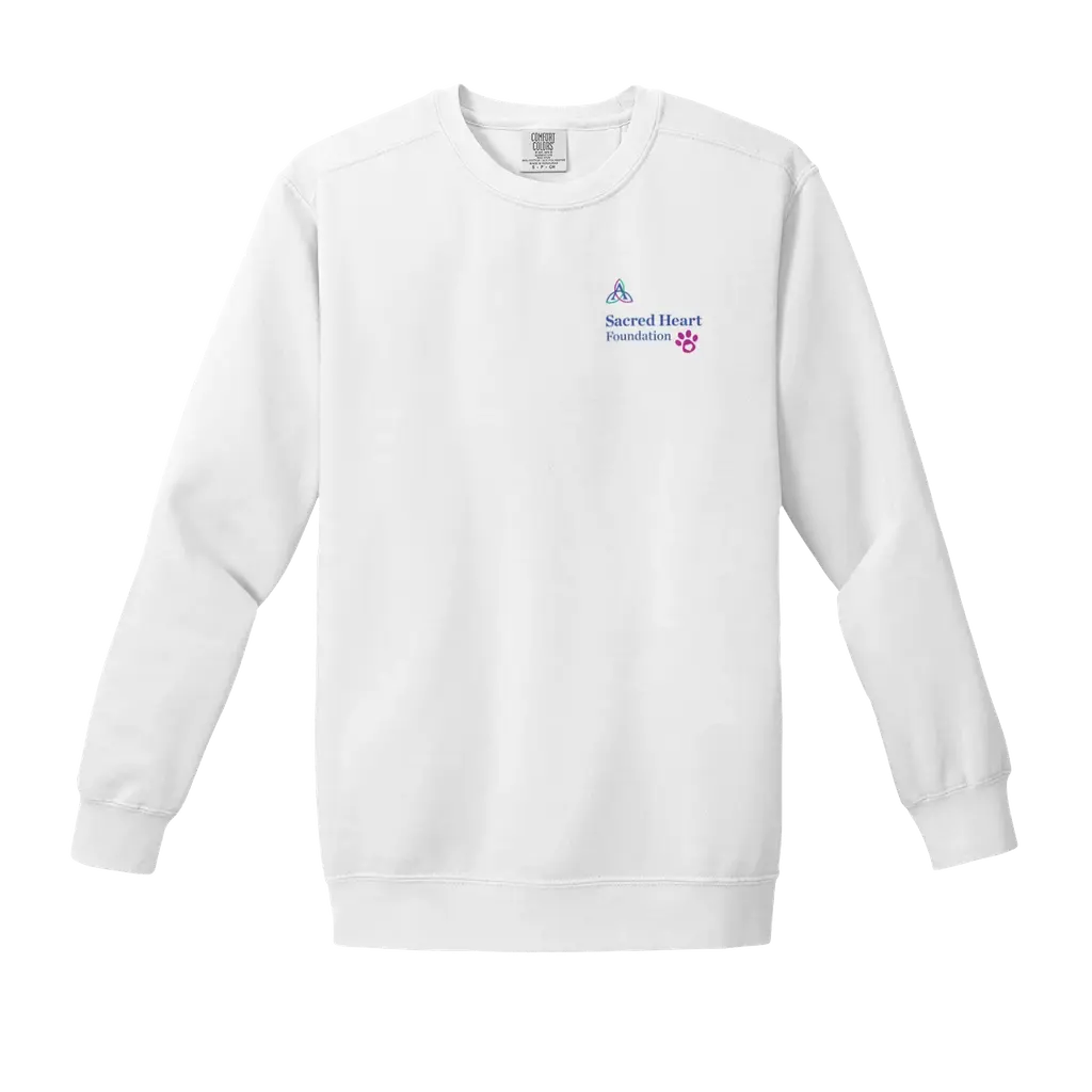 Stay Pawsitive: Comfort Colors Crewneck Sweatshirt