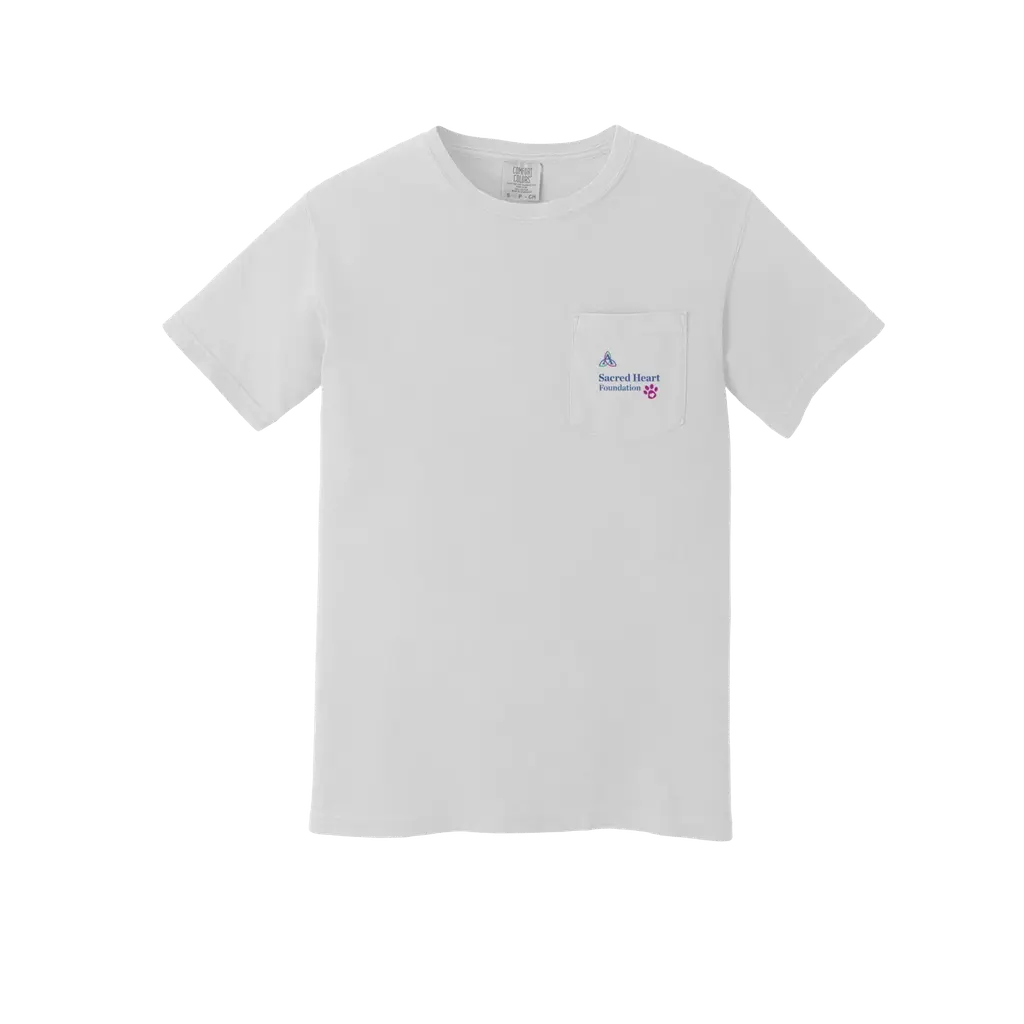 Stay Pawsitive: Comfort Colors Pocket T-Shirt