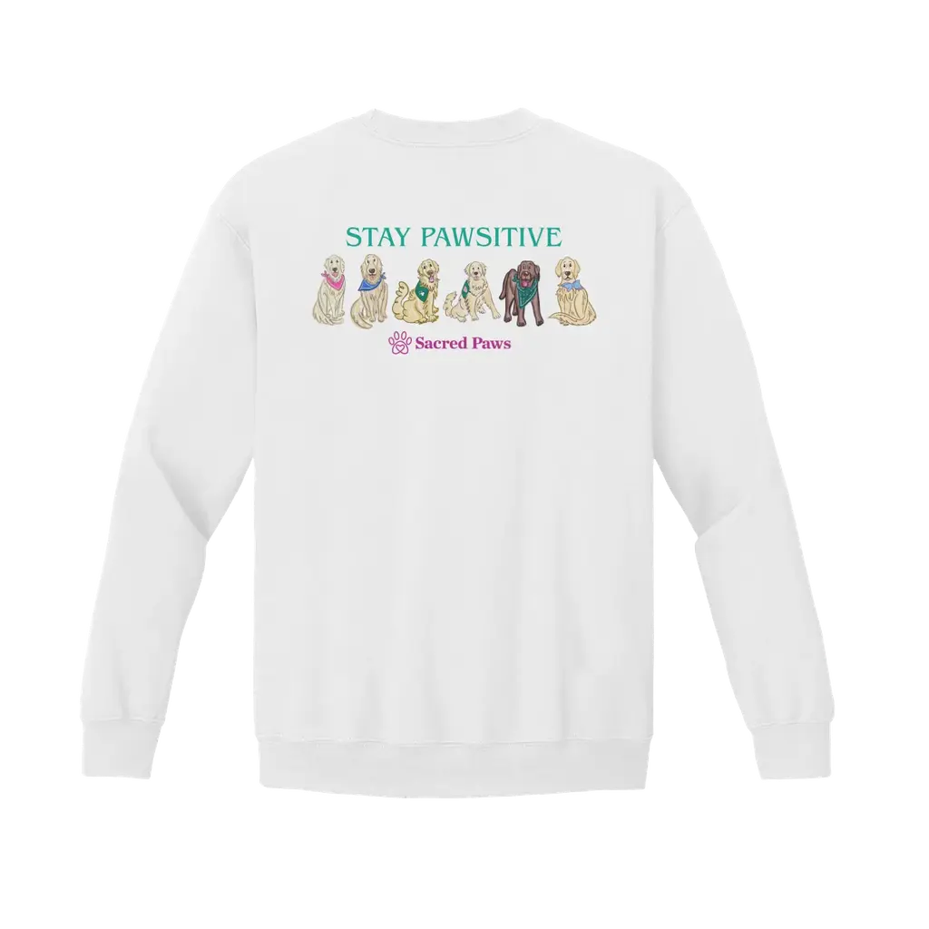 Stay Pawsitive: Gildan Sweatshirt