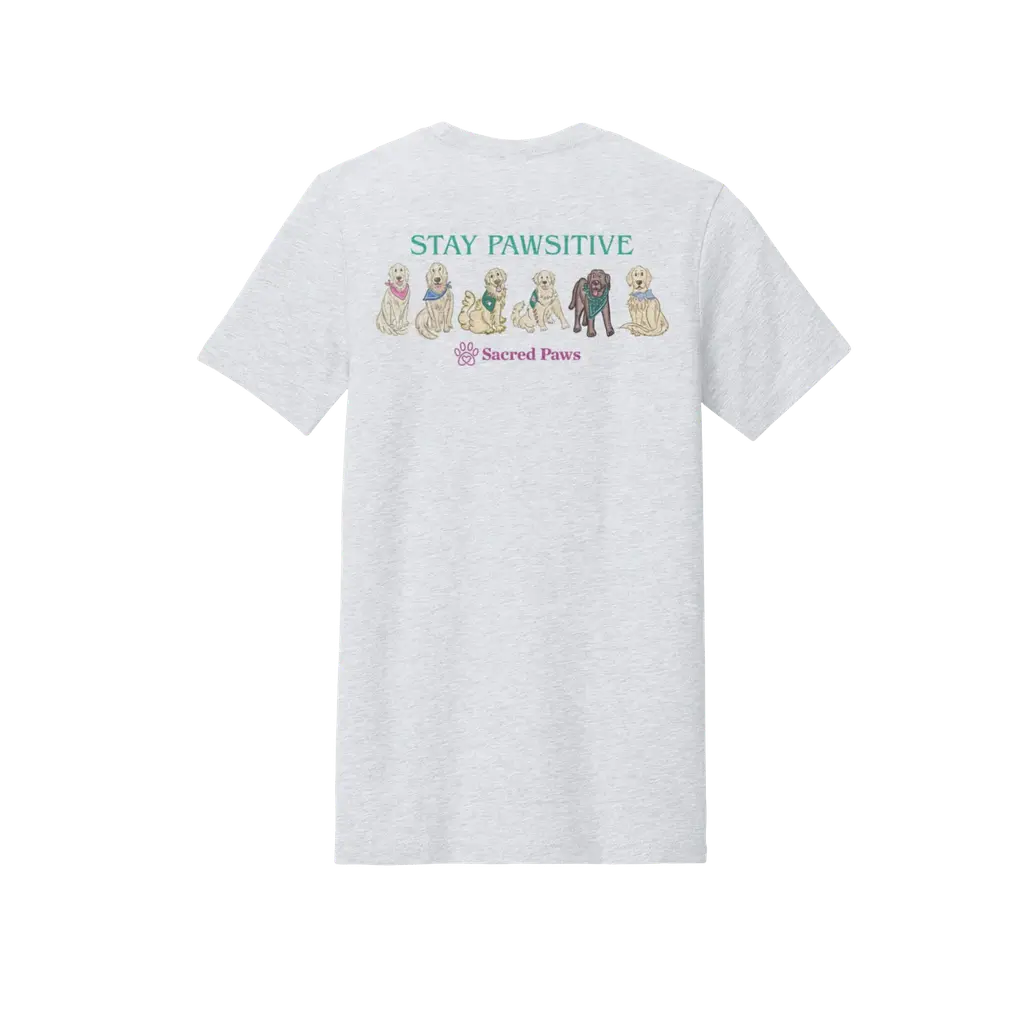 Stay Pawsitive: Bella + Canvas Premium Unisex T-Shirt