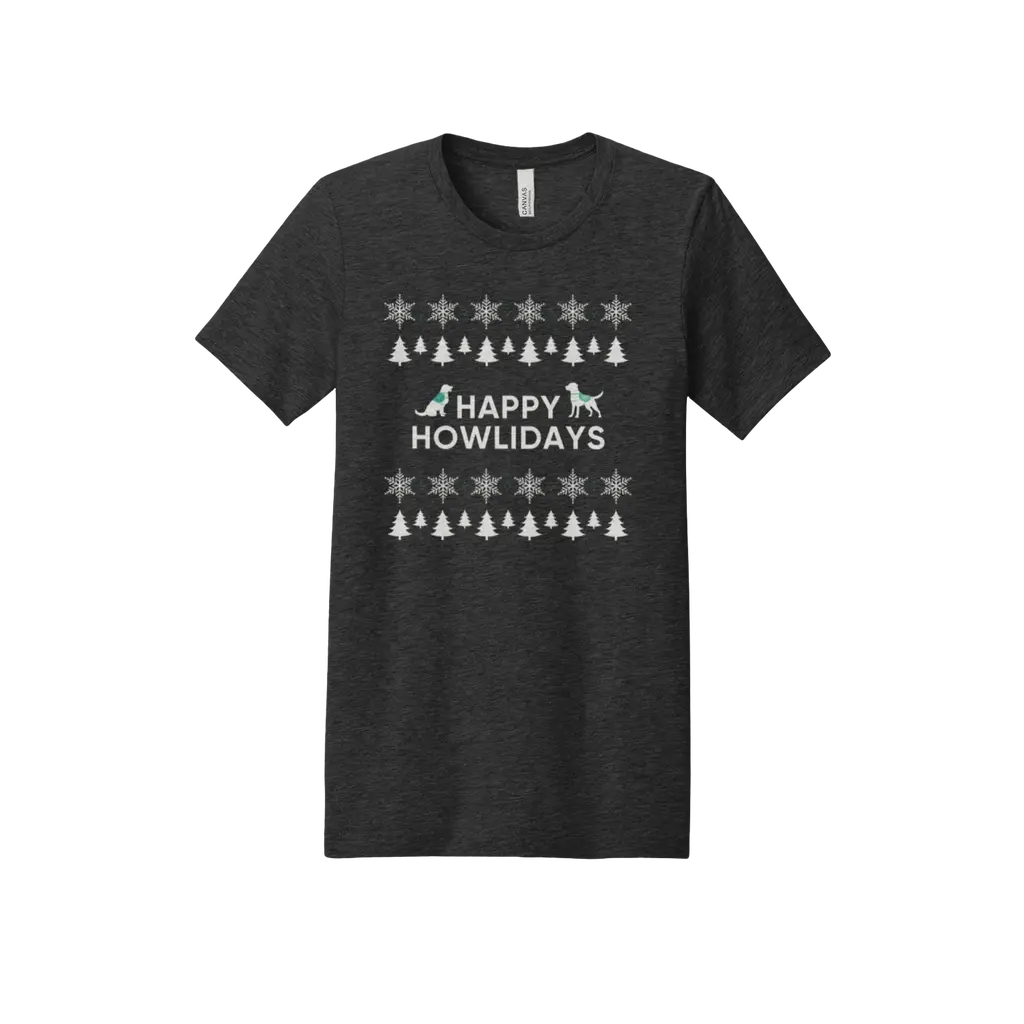 Happy Howlidays - Facility Dog: Bella + Canvas Premium Unisex T-Shirt