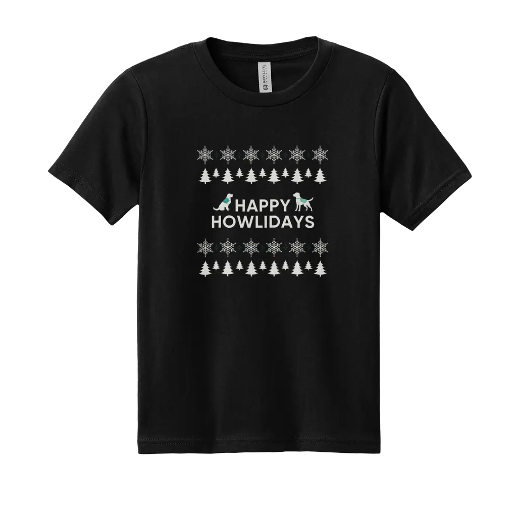 Happy Howlidays - Facility Dog: Next Level Youth T-Shirt