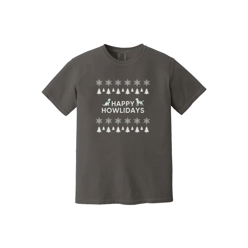 Happy Howlidays - Facility Dog: Comfort Colors T-Shirt