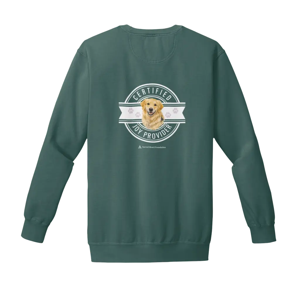 Certified Joy Provider: Comfort Colors Sweatshirt