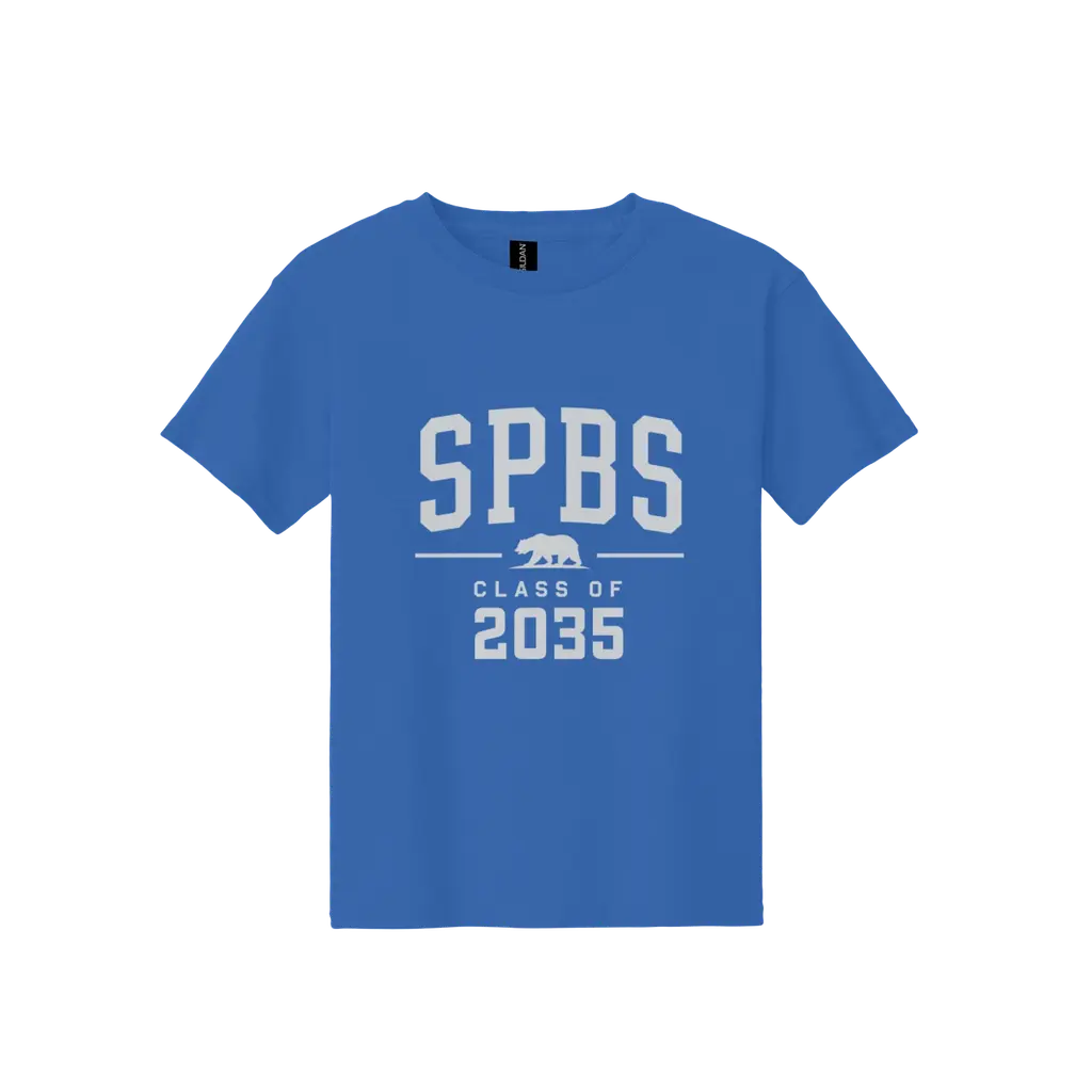 Youth Class of 2035 Tee - Royal Blue