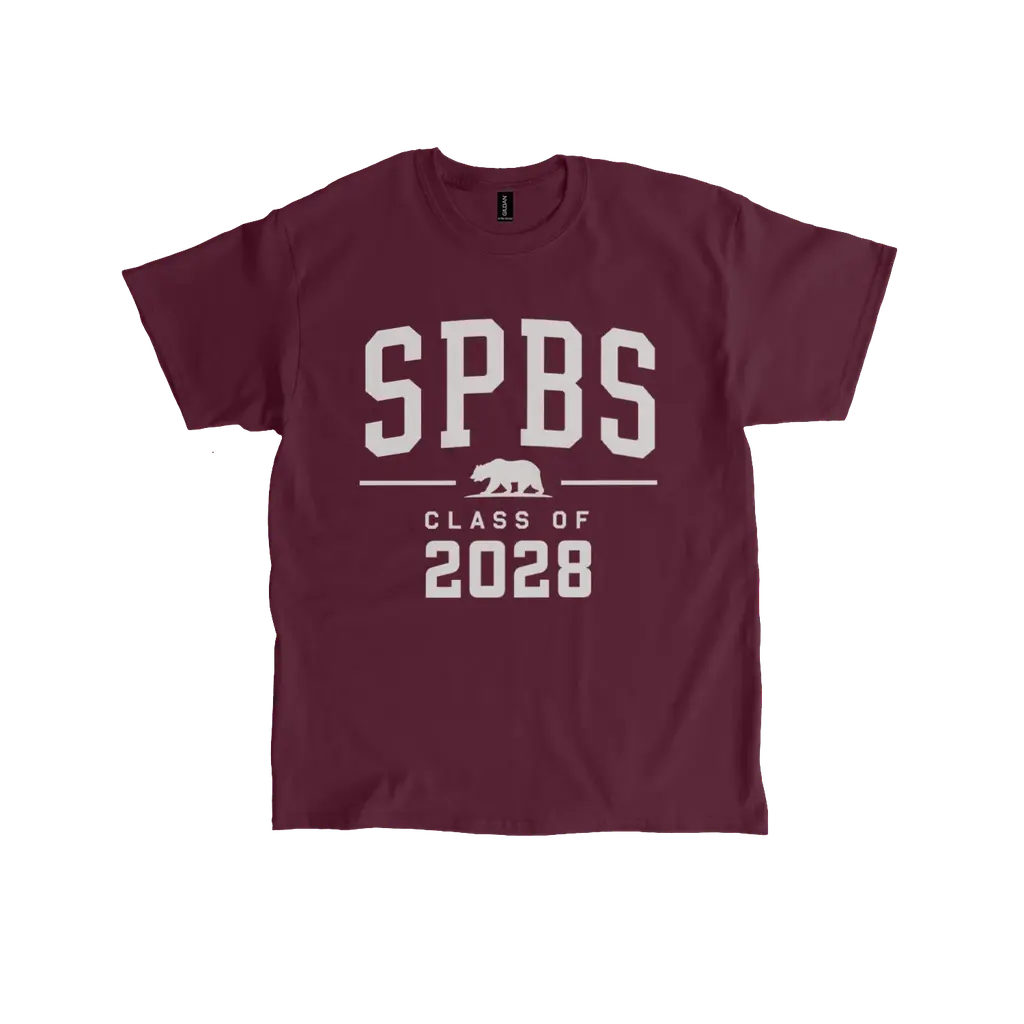 Adult Class of 2028 Tee - Maroon