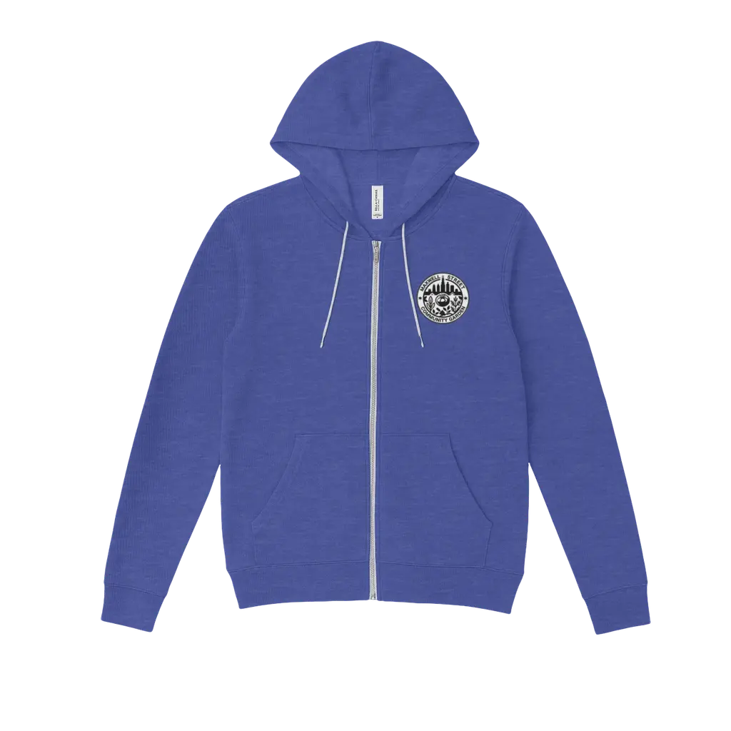MSCG Logo Zip Up Hoodie Dark Colors Unisex