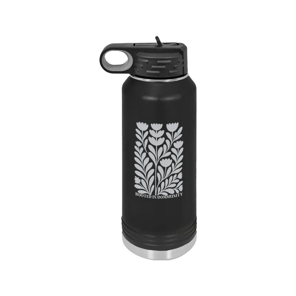 Rooted in Community/MSCG Logo Water Bottle