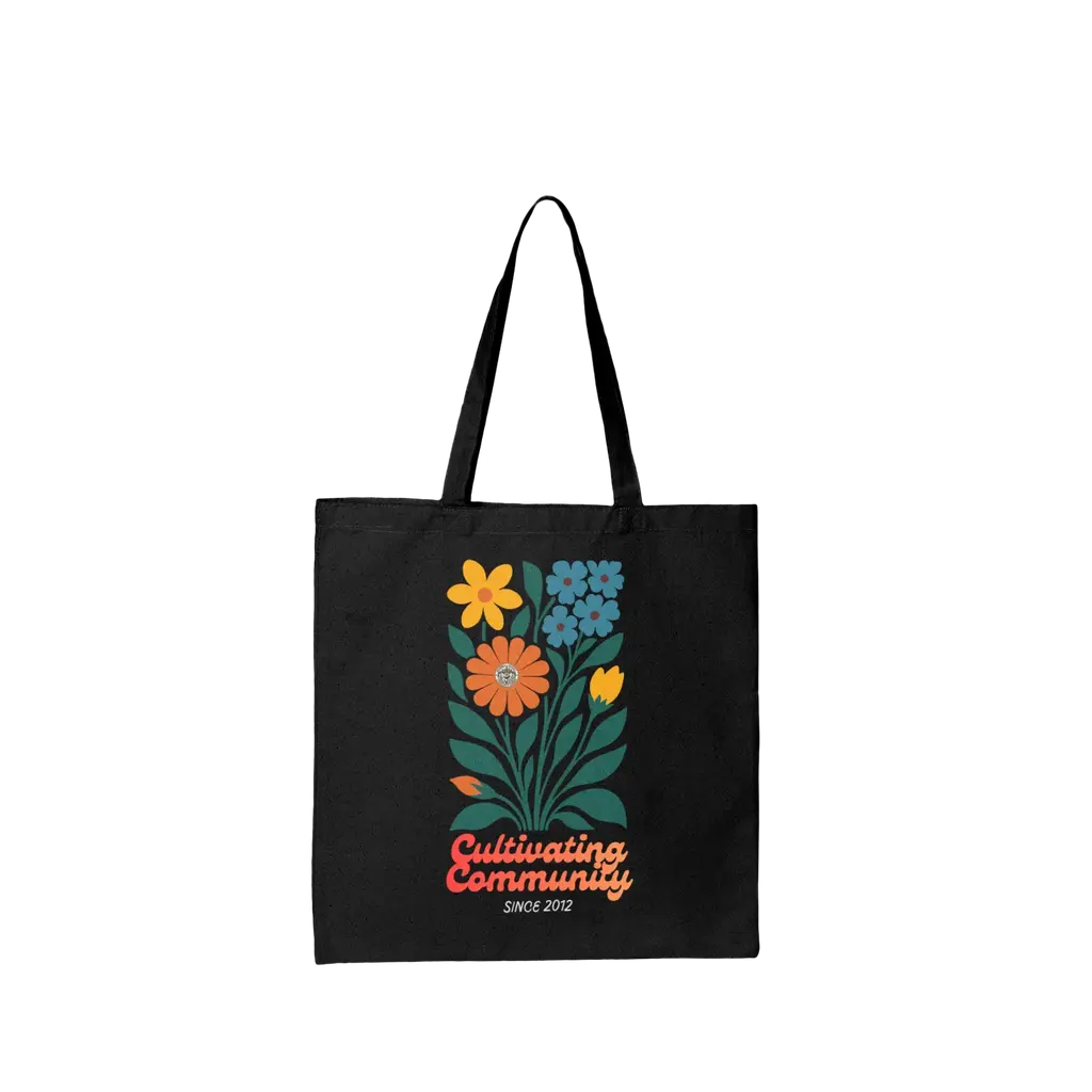 Cultivating Community Tote Bag Black (1)