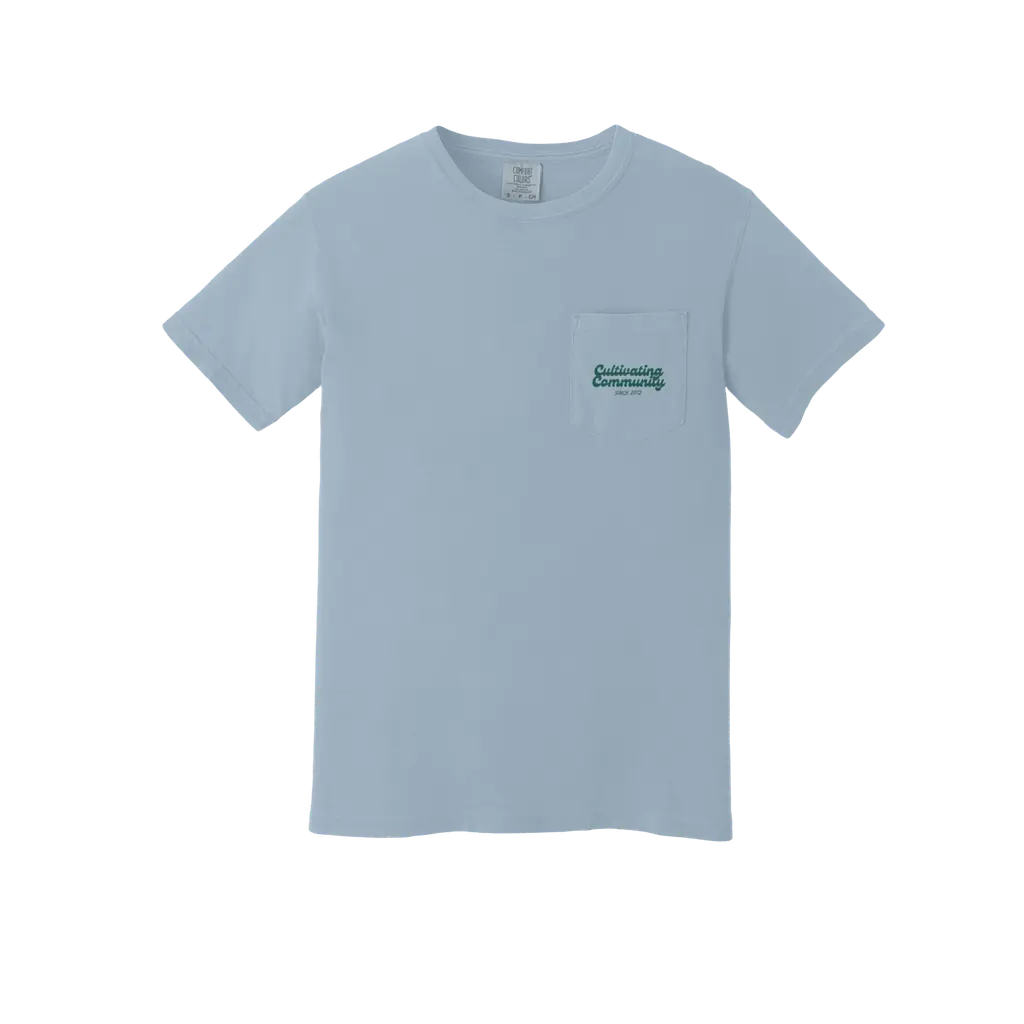 Cultivating Community Pocket T Shirt (2)