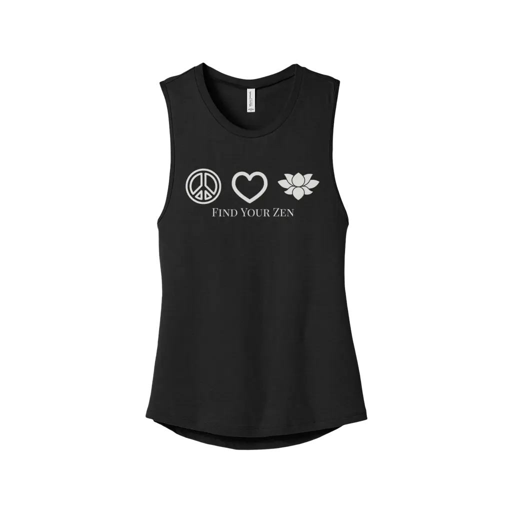 Women's Tank (Find your Zen logo, back)